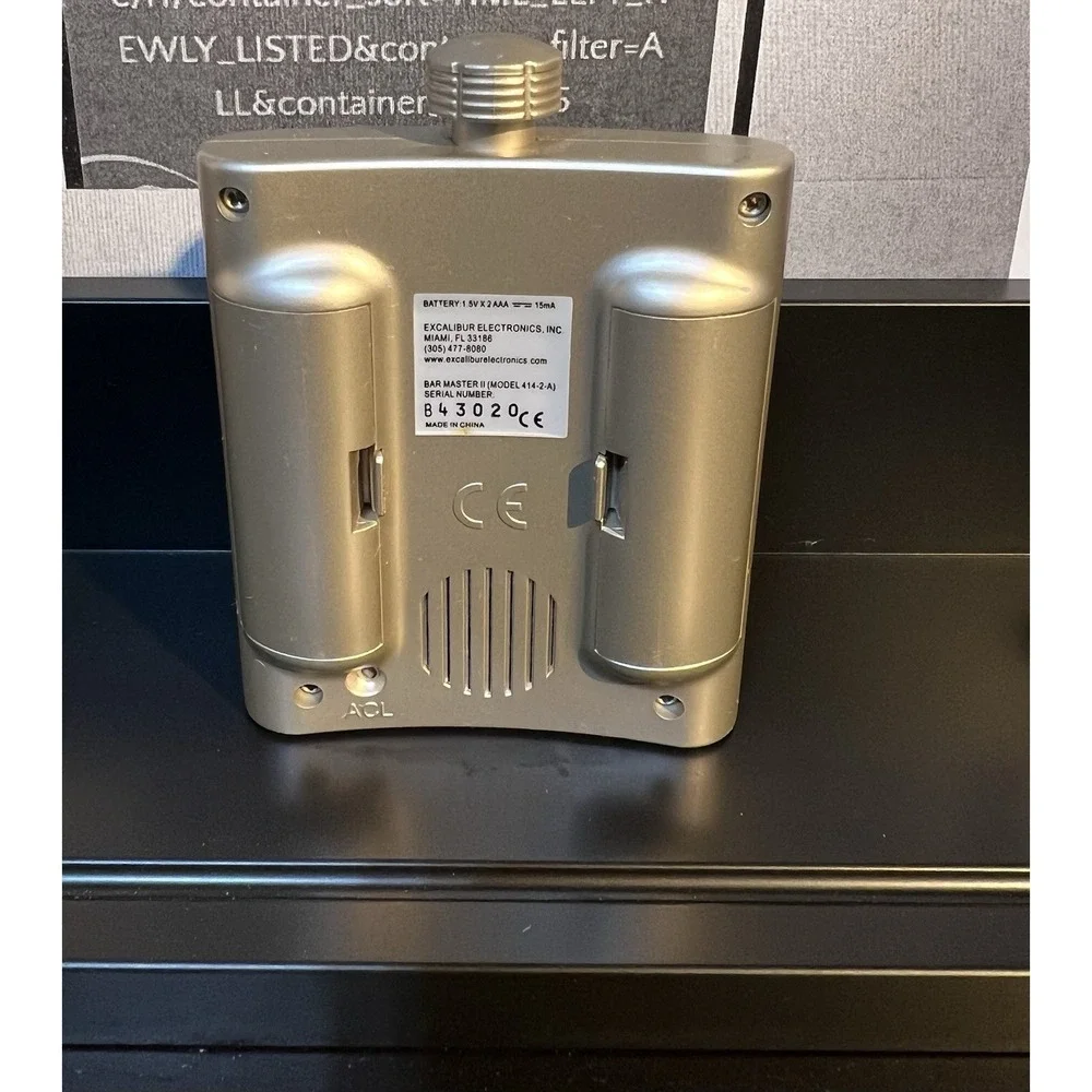 Excalibur Master Deluxe Cocktail Timer - Silver